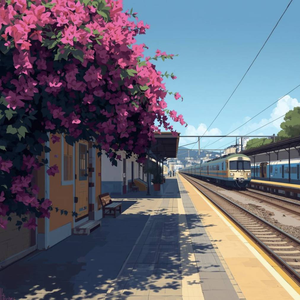 gare de train et bus à sitges